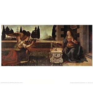  Annunciation by Leonardo Da Vinci 28x22