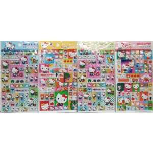  Hello Kitty 4p Cutty Square Sticker Toys & Games