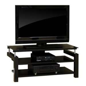  Sauder Lake Point Panel TV Stand in Black Furniture 