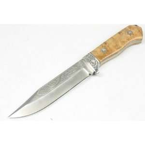 blade minion hand made hunting jungle knife figured wood handle with 