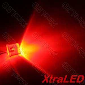  Lot of 50 Red LED   100 Degree Clear Wide (Spread) Angle 