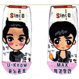 TVXQ / DBSK / Dong Bang Shin Gi 2 Pairs Kpop Socks Featuring Yunho 