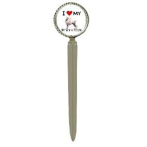  I Love My Miniature Poodle Letter Opener: Office Products