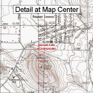  USGS Topographic Quadrangle Map   Klamath Falls, Oregon 