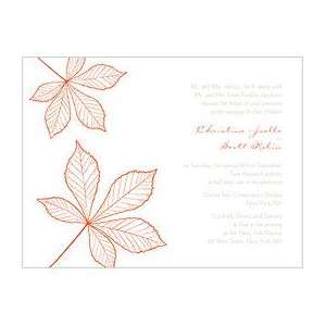  Fall Wedding Invitations   12 colors   Autumn Leaf: Health 