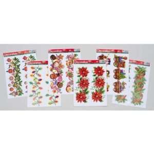  Christmas Borders Window Clings Case Pack 96: Everything 