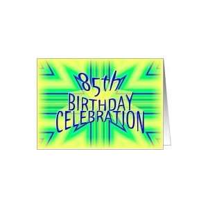    85th Birthday Party Invitation Bright Star Card: Toys & Games