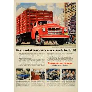  1950 Ad Studebaker Trucks Father Son Thrift Hauling 