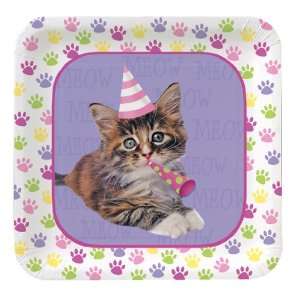  Kitty Birthday Paper Dessert Plates: Toys & Games