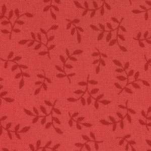  Moda Recipe For Friendship Ferns on Red Fabric Arts 
