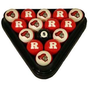 Rutgers Scarlet Knights Billiard Ball Set  Sports 