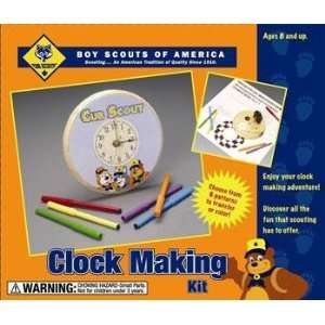  BOY SCOUTS OF AMERICA CLOCK MAKING KIT: Toys & Games
