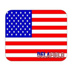    US Flag   Delafield, Wisconsin (WI) Mouse Pad 