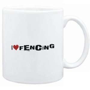  Mug White  Fencing I LOVE Fencing URBAN STYLE  Sports 