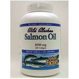   Wild Alaskan Salmon Oil 1000 mg 180 gels: Health & Personal Care