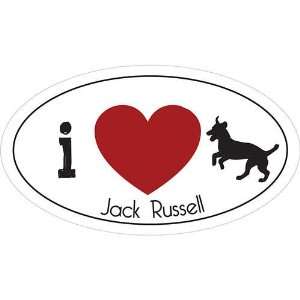  Heart Jack Russell Car Magnet Patio, Lawn & Garden