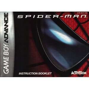 Spider Man GBA Instruction Booklet (Game Boy Advance Manual Only   NO 