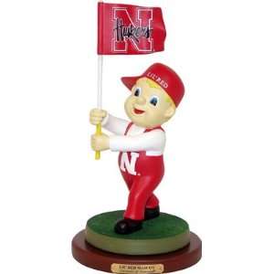  University of Nebraska Figurine Flag Mascot   NCAA Sports 