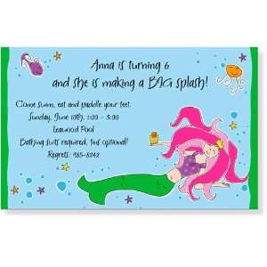  Childrens Birthday Party Invitations   Under the Sea 