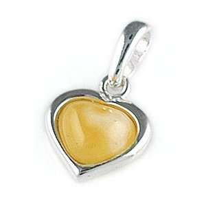  Small Butterscotch Amber Heart Pendant Amber Collection 