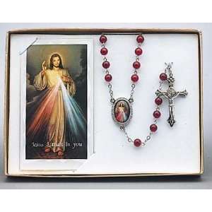  Divine Mercy Rosary and Prayer Card 