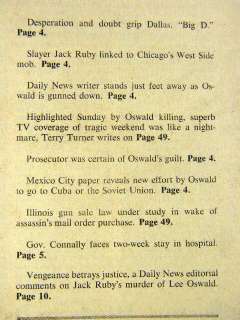 Nov 25, 1963 Chicago Daily News Newspaper JFK Kennedy Funeral  