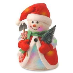   Operated Lighted LED Color Changing Snowman Christmas Decoration