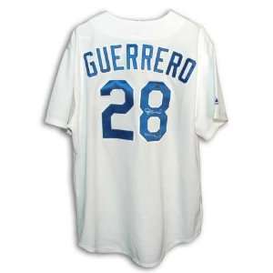  Pedro Guerrero Los Angeles Dodgers Autographed Majestic 
