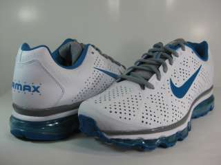   AIR MAX + 2011 LEATHER WHITE/IMPERIAL BLUE  456325 141  MENS ATHLETIC