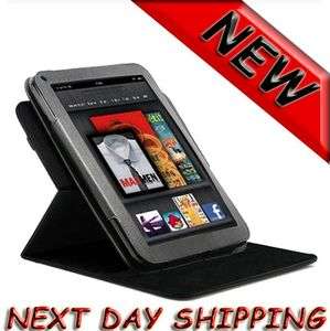 360 degree Rotary leather case for  Kindle Fire 7 Landscape 