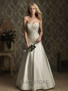 2012 new white ivory Wedding Dresses Bridal Gown dress Custom SZ:2  28 
