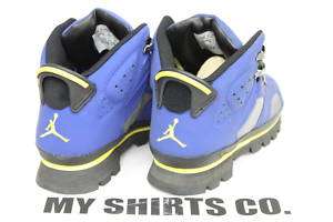 Nike Air Jordan 6 Boots Royal Blue Yellow 4.5 BLUE DUNK SUPREME RETRO 