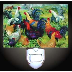  Rooster Field Decorative Night Light: Home Improvement