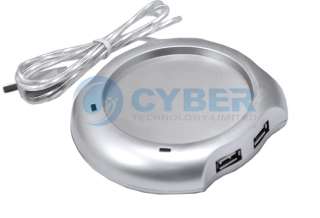 USB 2.0 High Speed 4 Port Hub Coffee/Tea Warmer Heater  