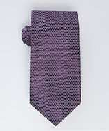 Calvin Klein Collection purple honeycomb slim silk tie style 