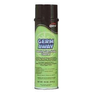 Quest Chemical Germ Away Foaming Germicidal Cleaner, 12   20 oz cans 