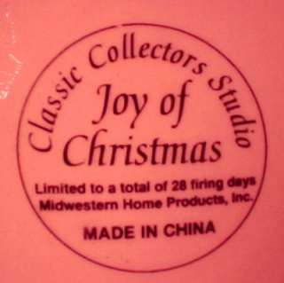 JAMESTOWN china JOY OF CHRISTMAS pttrn CANDY JAR & Lid  