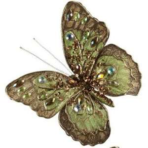  Sullivans Beaded Green Butterfly Style A Ornament 5