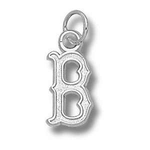    Boston Red Sox 1/2 Sterling Silver B Pendant