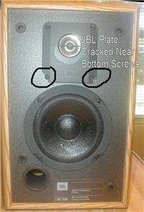JBL 2500 Series Speakers Bookshelf WoodGrain Pair w/ removable black 