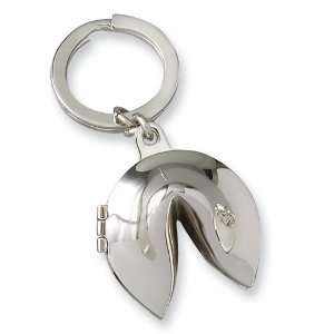  Nickel plated Fortune Cookie Key Chain Jewelry