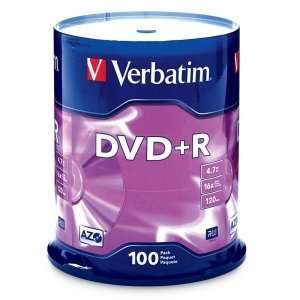  Verbatim 16x Dvd+R Media 4.70 Gb Storage Branded16x 