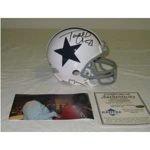 Signed Terrell Owens Mini Helmet   Thanksgiving  Sports 