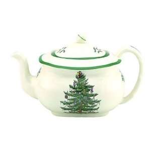  SPODE CHRISTMAS TREE TEA POT: Kitchen & Dining