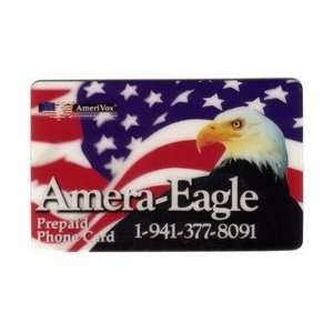   Card Amera Eagle (Florida) Bald Eagle & Flag PROOF 