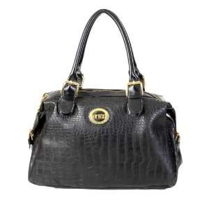 Chic Style Designer Ladies Italian Leather Black Handbag