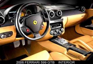 2006 FERRARI 599 GTB ~ INTERIOR (GOLD/BLACK) MAGNET  
