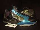   Zoom KOBE BRYANT V 5 BLACK GREY NEPTUNE BLUE DARK KNIGHT SILVER DS 10