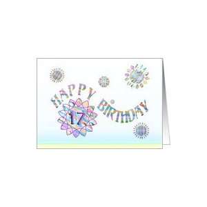  Happy 17th Birthday Pastels Card: Toys & Games