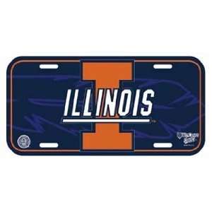  Illinois Ilini License Plate   NCAA License Plates Sports 